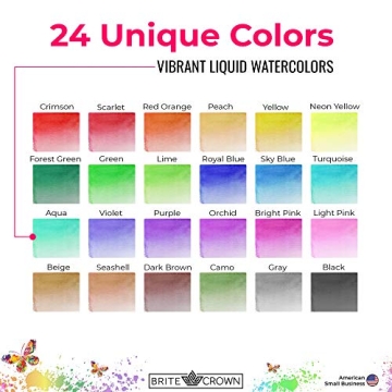 Brite Crown Watercolor Set - Perfect for Creative Minds