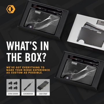 Ridge Wallets for Men - Slim Minimalist Wallet For Men, Front Pocket Wallets for Men, RFID Wallet For Men - Card Holder Wallet (Half Dome)