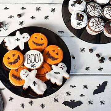 LovesTown 50 PCS Fake Ants, Prank Plastic Black Ant Realistic Ant Halloween Joke Toys for Halloween Party Decor Supplies April Fool's Day Props