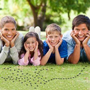 LovesTown 50 PCS Fake Ants, Prank Plastic Black Ant Realistic Ant Halloween Joke Toys for Halloween Party Decor Supplies April Fool's Day Props