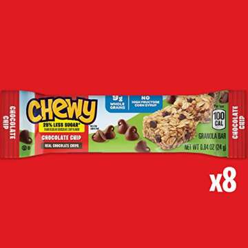 Quaker Chewy Granola Bars - 25% Less Sugar, 6 Pack