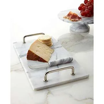 Godinger La Cucina Marble Cheese Board with Knife