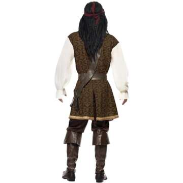 Smiffys High Seas Pirate Costume for Men - L Size