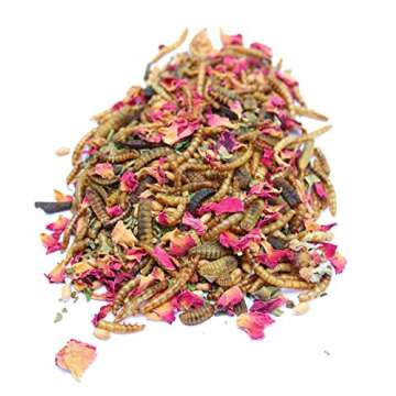 Pampered Chicken Mama Mealworm and Herb Treat for Backyard Chickens, Non-GMO, USA Raised, Healthy Ba...