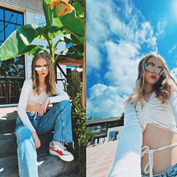 Crazy Feng Futuristic Wrap Around Sunglasses for All