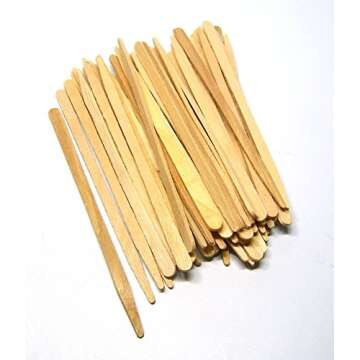 200 Pc Wood Wax Applicator Stick Assortment for Facial, Eyebrow, Body by NetSellsIt