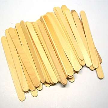 200 Pc Wood Wax Applicator Stick Assortment for Facial, Eyebrow, Body by NetSellsIt
