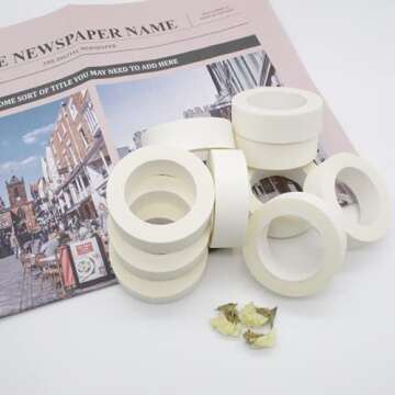 Dreamty 10 Rolls Washi Tape Set - Solid Color Decorative Masking Tapes for Creative Crafts