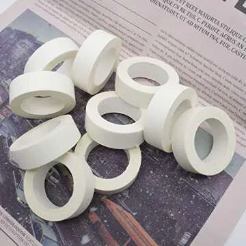 Dreamty 10 Rolls Solid Color Washi Tape Set for Crafts