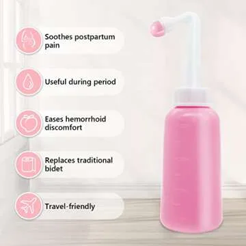 Peri Bottle for Postpartum Care,12 OZ Perineal Bottle Postpartum Essentials Upside Down Peri Bottle for Perineal Recovery and Cleansing After Birth