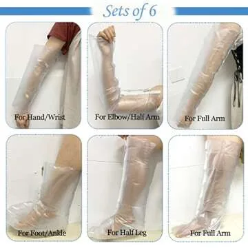 CHOYTONG First Aid Air Splint Kits - 6-Piece Inflatable Splint Set for Effective Emergency Care