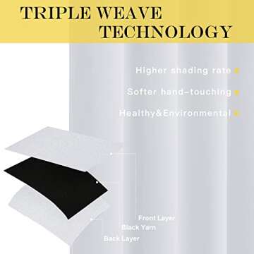 NICETOWN Room Darkening Window Curtain Panel - (Greyish White/Silver Grey Color) Solid Thermal Insulated Blind Privacy Drape for Bedroom,52x84 inches, 1 Pack