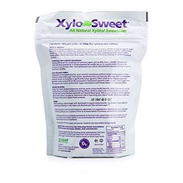 Xlear XyloSweet Non-GMO Xylitol Sweetener - Natural Sweetener Sugar Substitute, Granules, 1 Pound Ba...