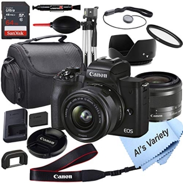 Canon EOS M50 Mark II Bundle - Compact Camera with Essentials