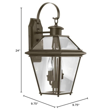 Stylish Progress Lighting Burlington Two-Light Wall Lantern