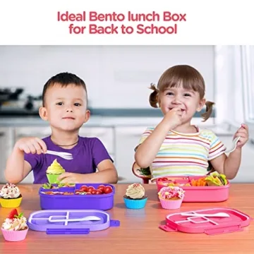 Jelife Kids Bento Box 1300ml Leak-Proof Lunch Container