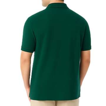 French Toast Boys' Short Sleeve Pique Polo Shirt - Hunter Green