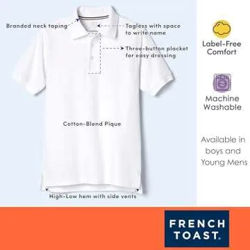 French Toast Boys' Hunter Green Polo - Stylish Comfort