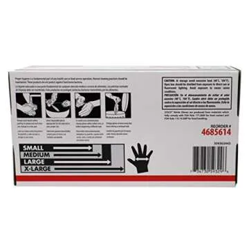 Sysco Nitrile Gloves - Durable, Food-Grade, Powder-Free