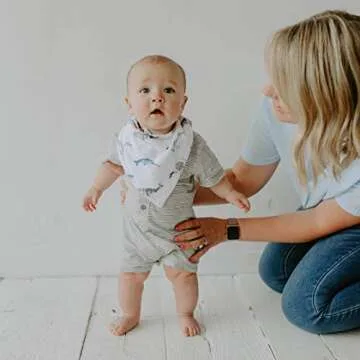 Parker Baby Bandana Drool Bibs - Absorbent & Stylish Bibs