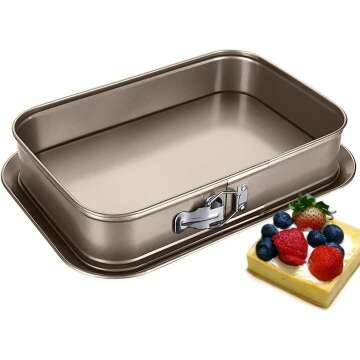Gold Non-Stick Cheesecake Pan with Removable Bottom