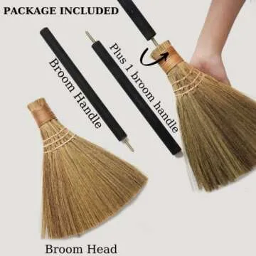 Eco-Friendly TTS Natural Handcrafted Broom for Cleaning