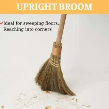 Eco-Friendly TTS Natural Handcrafted Broom for Cleaning