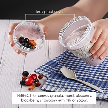 Crystalia Yogurt Parfait Cups - Reusable, Colorful & Convenient