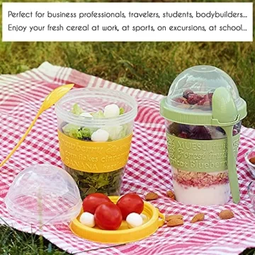 Crystalia Yogurt Parfait Cups - Reusable, Colorful & Convenient
