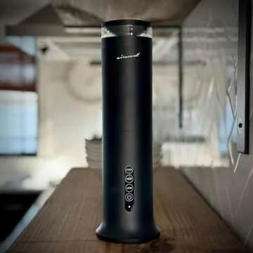 The AirScent Wireless Essential Oil Diffuser - Waterless Diffuser for Aromatherapy Oils - 100mL Capacity - 1000 Sq Ft Coverage - Smokey Black Aromatherapy Oil Diffuser for Homes, Offices & Hotels