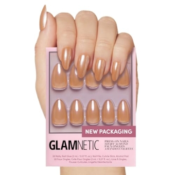 Glamnetic Press On Nails - Beautiful Nude Brown Kit