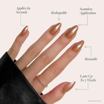 Glamnetic Press On Nails - Beautiful Nude Brown Kit