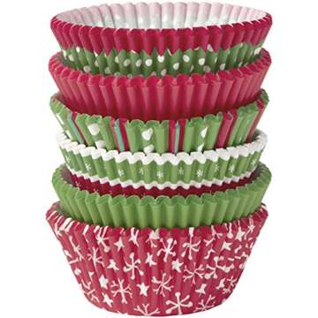 Wilton Christmas Cupcake Liners, 150-Count