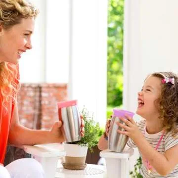 Munchkin Sippy Cup for Toddlers, Miracle 360 Stainless Steel, 10 Ounce, Pink