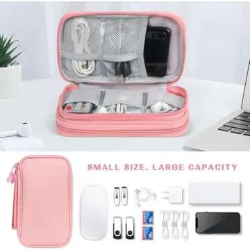 FYY Electronic Organizer Waterproof Pouch for Travel Cables