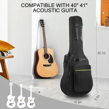 Bluebabi Acoustic Guitar Bag - 41 Inch Water Resistant Case