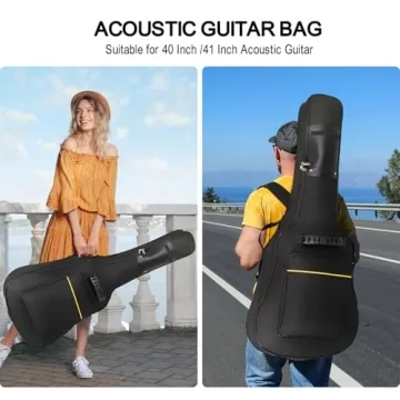 Bluebabi Acoustic Guitar Bag - 41 Inch Water Resistant Case
