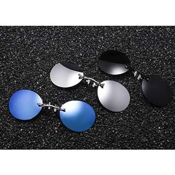 NorthEarth Retro Clip On Nose Glasses UV400 Sunglasses