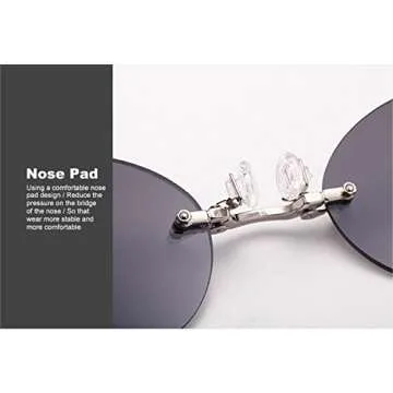 NorthEarth Retro Clip On Nose Glasses UV400 Sunglasses