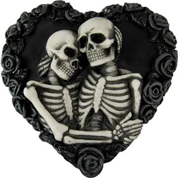 DWK Gothic Skeleton Lovers Keepsake Box for Unique Gifts