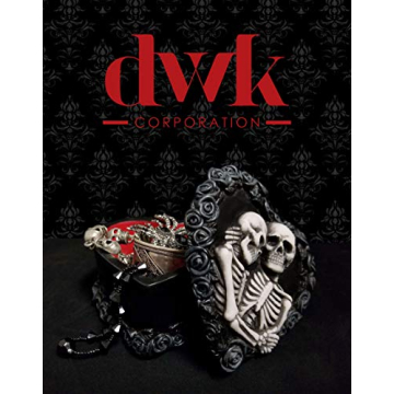 DWK Gothic Skeleton Lovers Keepsake Box for Unique Gifts