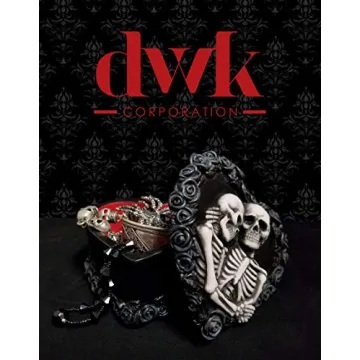 DWK Gothic Skeleton Lovers Keepsake Box for Unique Gifts
