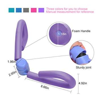 Thigh Master COVVY Thigh Workout Exerciser Thigh Toner Thigh Trimmer Butt/Leg/Arm/Chest Toner, Bodybuilding Fitness Weight Loss Slimming Home Gym Trainer Equipment