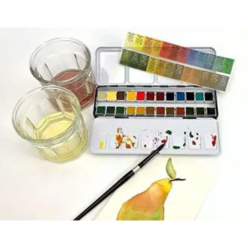 Daniel Smith 24 Half Pan Watercolor Set - Vibrant Colors