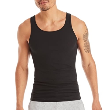 Hanes Men's Moisture-Wicking Cotton Tanks Pack