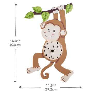 Fantasy Fields Sunny Safari Kids Clock for Fun Learning