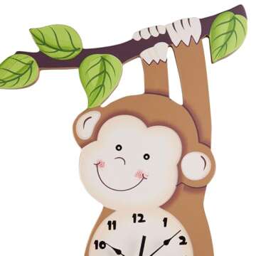 Fantasy Fields Sunny Safari Kids Clock for Fun Learning
