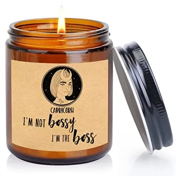 Funny Birthday Gifts for Women Men, Unique Capricorn Candle Bday Gifts for Best Friends Woman Man Mo...
