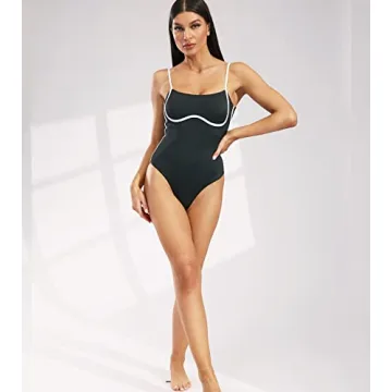 Move With You Women's Sexy Backless Swimsuit with Tummy Control