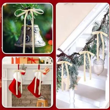 Glitinsel 24 Pcs Velvet Ribbon Bows Twist Tie Coquette Bows for Bachelorette Bridal Shower Coquette Birthday Party Christmas Tree Wreath Decoration Supplies